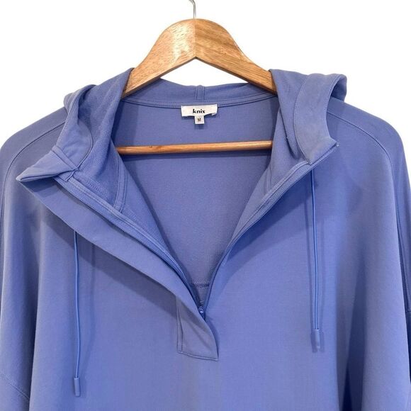 Knix Good To Go Blue Fleece Oversized Hoodie Size Medium - Picture 5 of 9